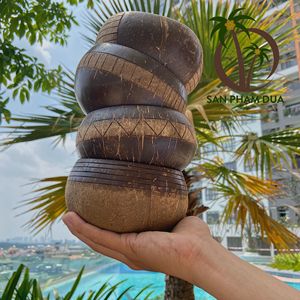 Wholesale <b>Coconut</b> <b>Shell</b> Bowl From Vietnam Custom Logo for Camping - Product Image 1