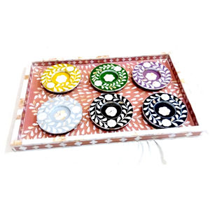 Bandeja de perlas naturales de estilo animal más hermosa hecha a mano, bandeja para servir decoración del hogar con técnica pulida para Eid Ramadan - Product Image 5