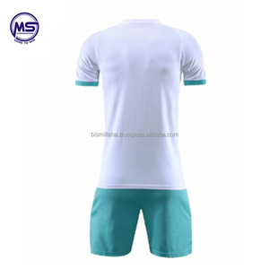 Conjunto de Camiseta de Fútbol Sublimada con Cuello en V Unisex, Estampado Geométrico, Absorbe la Humedad, Transpirable, Secado Rápido, Poliéster, Nombre del Equipo Personalizado - Product Image 2