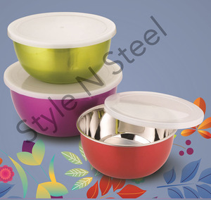 Venta caliente Micro Safe Ensaladera de acero inoxidable para mezclar huevos y vajilla Accesorio de cocina Vajilla - Product Image 2