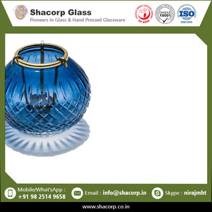 Cuenco de cristal de vela de diseño antiguo con diseño de diamante para Decoración de casa y restaurante - Product Image 5