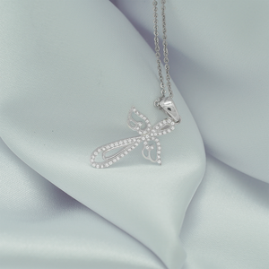 Haute qualité personnalisé à la mode croix pendentif colliers en argent Sterling lien Zircon pour les fêtes d'anniversaire de mariage de fiançailles - Product Image 3