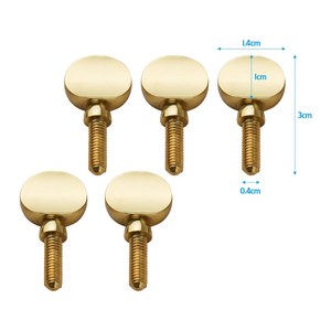 5 pièces en laiton Sax cou vis de serrage Saxophone pièces de rechange <span class=keywords><strong>cuivre</strong></span> fixation cou récepteur serrage attacher vis Univer - Product Image 4