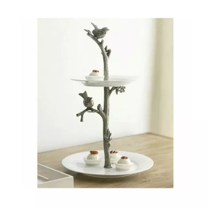 Bandeja de tartas para fiesta de boda, soporte decorativo de tamaño personalizado, diseño moderno, de Metal, superventas, Moderno - Product Image 2