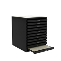 Étagère de présentation moderne en mosaïque de quartz couleur métallique avec tiroir coulissant pour armoire
