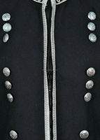 Nouvelle veste à personnaliser 100% laine pour homme, tunique noire style écossais
