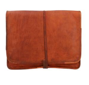 Dernière conception 100% sacs pour ordinateur portable en cuir pur 13 "MacBook Pro étui pour ordinateur portable Vintage en cuir marron grande capacité sac à documents - Product Image 2