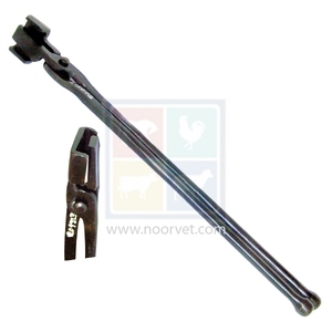 1 pince à mâchoire pour instrument vétérinaire en acier au carbone moyen de 1/2 pouces avec rênes SAE 4140 de 14 pouces et taille de boîte de 1 pouce - Product Image 2