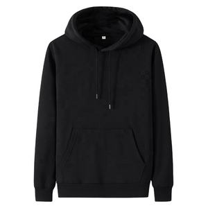 Sudadera con Capucha 100% Algodón con Logotipo Personalizado OEM, Muestra Gratis, Sudadera Negra de Manga Larga, Corte Regular, Forro Polar, ODM, Otoño - Product Image 1