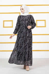 Nouvelle saison robes modestes pour femmes vêtements islamiques Abaya caftan tunique Kimono Hijab haute qualité Viscose Dubaï arabe musulman ethnique - Product Image 4