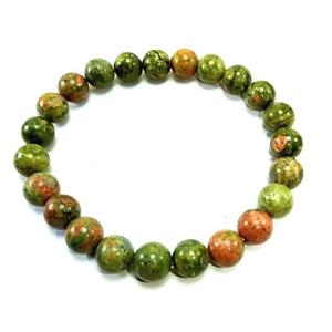 Bracelet Unakite Crystal Beads Stone Bracelet Crystal Gemstone Fashion Jewelry Men and Women Gift Energy Meditation Wholesaler - Product Image 1