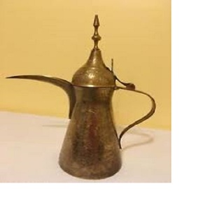 คุณภาพสูงสีทองทองเหลืองหม้อกาแฟ Dallah สำหรับชาและกาแฟสำหรับบ้านและร้านอาหาร - Product Image 2