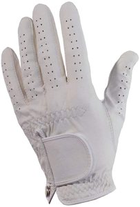 Gants de golf en peau de mouton blanche avec logo personnalisé Vêtements de sport en cuir Cabretta pour les mains - Product Image 4