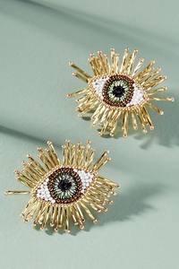 Pendientes de cuentas africanas, pendientes hechos a mano con cuentas de la india - Product Image 2