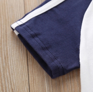 Conjuntos de Ropa Deportiva Casual de Manga Corta con Estampado de Fútbol para Niños de 1 a 7 Años, Colección 100% Algodón, Secado Rápido, Transpirable y Sostenible - Product Image 4