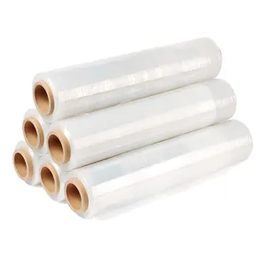 Lowest Bulk Price Industry Grade Wrap Stretch Film High Tensile Strength Type LLDPE Resin Multiple Extrusion Pallet Wrap Film