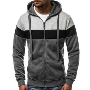 Cremallera hasta béisbol 100% algodón uniforme personalizado de alta calidad de peso pesado Sudadera con capucha a granel de gran tamaño personalizado hombres sudaderas con capucha - Product Image 2