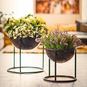 Decorative Planter with Stand Flower OEM Golden Style Sets VASE Floor Color Small <b>Kits</b> Type - Product Image 6