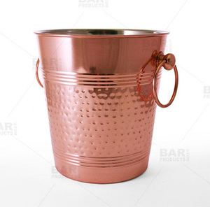 Grand Seau À Glace Rose Or Moderne Classique En Acier Inoxydable Partie De Mariage Tous Les Jours Bac À Glaçons - Product Image 3