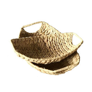 Lot de 2 plateaux de service décoratifs en jacinthe d'eau Fournisseur du Vietnam Plateau alimentaire en gros Meilleur design - Product Image 5