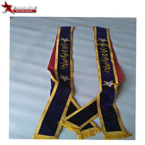 NUEVA BANDERA DE ASOCIACIÓN DE BORDADO A MANO PARA MATRONAS |   Regalía Masónica OES |   Túnica de Seda Azul, Tamaño Personalizado - Product Image 2