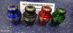ALL TYPES OF MATTE BEAUTIFUL KEEPSAKE CREMATION URN <b>FUNERAL</b> <b>SUPPLIES</b> Brassworld India - Product Image 5
