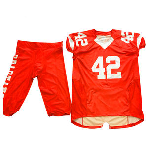 Sublimación personalizada de alta calidad de primera calidad, conjuntos de camisetas de uniforme de fútbol americano para adultos de talla grande con nombres de equipos personalizados - Product Image 1