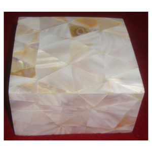 Stylish Fancy Light <b>Weight</b> Natural White Pearl Bone Inlay Jewelry Box And Gifted Box For Home Decorate - Product Image 1