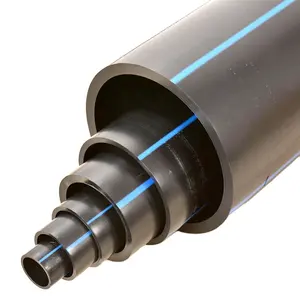 ราคาโรงงาน ท่อ <span class=keywords><strong>HDPE</strong></span> สีดำ ขนาด 6 นิ้ว 250 มม. 10 บาร์ SDR 17 SDR26 <span class=keywords><strong>PN6</strong></span> Pe100 สำหรับระบบประปา ราคาขายส่งในกาตาร์และฟิลิปปินส์ - Product Image 1