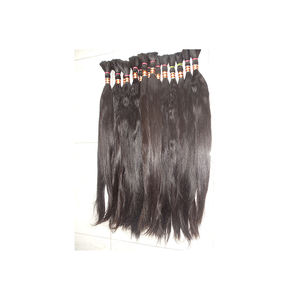 Cabello Remy de alta calidad, cabello indio crudo Natural a la venta a granel, cabello indio de alta calidad - Product Image 1