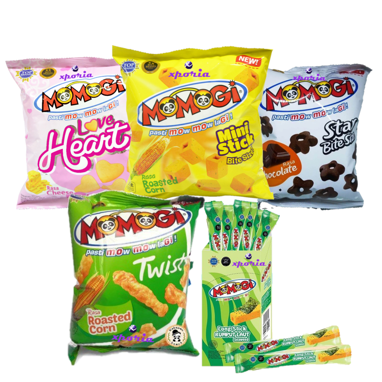 Закусочные пакеты MOMOGI 30 г | Происхождение из Индонезии