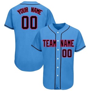 Maillot de baseball personnalisé avec nom d'équipe, unisexe, pour adulte, nom et numéro personnalisés, sublimé, respirant, col de baseball, chemise de softball - Product Image 3