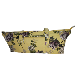 Sac de transport pour tapis de yoga et de Pilates en coton de haute qualité, motif floral élégant et tendance, taille personnalisée, marque privée, achat en gros, fabrication OEM en Inde - Product Image 1