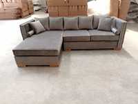 Modern Vergisiz Masif Ahşap Köşe Koltuk Takımı Kapitone Tasarım Modüler Chesterfield Depolama Alanlı Otel Atölye Daire Yaşam Alanı