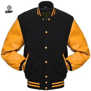 Veste universitaire unisexe de haute qualité nouveau Style Streetwear couleur unie vêtements d'hiver tissu léger fabricant de broderie - Product Image 6