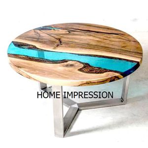 Creativo hecho a mano de lujo Metal resina epoxi casas decorativas y eventos planificador muebles para la mejor venta en precio al por mayor - Product Image 5