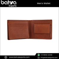 Dompet Pendek Kulit Asli Pria Mewah Vintage Berkualitas Premium dengan Logo yang Dapat Disesuaikan, Lapisan Katun, dan Fitur RFID Blocking.