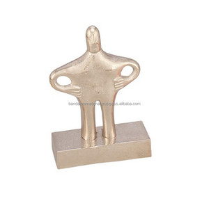 Unique Design Aluminium Stachu For Table Decoration With <b>Gold</b> Finished Metal <b>Statue</b> For Home Decor Or Office Decor - Product Image 5