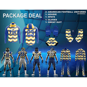 PAQUETE DE OFERTA Superventas Fútbol americano TRANSPIRABLE Venta al por mayor Clubes y equipos de fútbol americano Uniforme de alta calidad UNISEX - Product Image 2