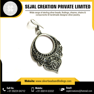 Bijoux en argent pour dames Boucles d'oreilles tribales en argent sterling 925 DU VENDEUR ET FOURNISSEUR INDIEN - Product Image 3