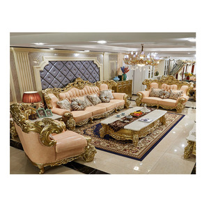 Juego de Sofás de Madera de Teca Modernos Tallados a Mano por Diseñadores con Color Personalizado - Product Image 1