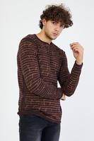 Nouveau pull tricoté pour homme, col rond, noir, dernière tendance, vente en gros, pas cher, idéal pour la saison d'automne, grandes tailles