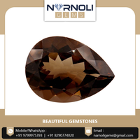 Quartz fumé de qualité supérieure, forme poire, facetté, grande taille, pierre précieuse naturelle, qualité supérieure, pierre naturelle pour la fabrication de bijoux