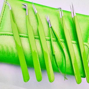 แหนบต่อขนตาทำจากสเตนเลสสตีลแบบญี่ปุ่นเคลือบนีออนอุปกรณ์แต่งคิ้วให้มีความแหลมออกแบบโลโก้ได้ตามต้องการ - Product Image 6