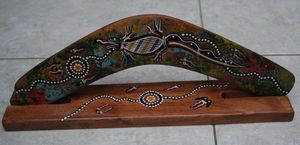 Unique Enterenprise Boomerang Wood Carved Craft Home Decorative BM001 - Product Image 3