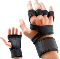 Guantes de Neopreno y Silicona con Logotipo Personalizado, Cómodos, Ligeros, de Medio Dedo, con Cierre de Cordones, Antideslizantes en la Palma, para Hombre y Mujer