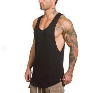 Camisetas sin mangas OEM para hombre, ropa deportiva para gimnasio, culturismo, Fitness, moda personalizada, algodón, LICRA - Product Image 5