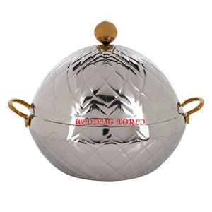 Olla de acero inoxidable hecha a mano de alta calidad minimalista de lujo cazuela plato clásico elegante al por mayor de lujo nueva comida de Metal - Product Image 6