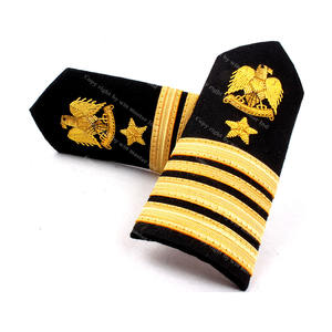 Ustom-Charretera eremonial/tablas de hombro con hilo de seda dorado, trenza francesa - Product Image 4