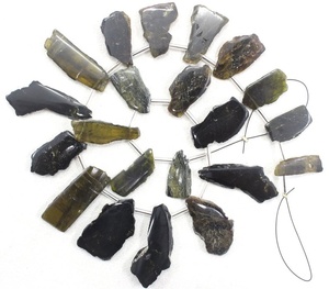 Piedras preciosas de turmalina Natural sin procesar, forma irregular, joyería pulida, colección de piedras, corte de estilo, 20 piezas - Product Image 1
